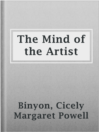 Cover image for The Mind of the Artist
